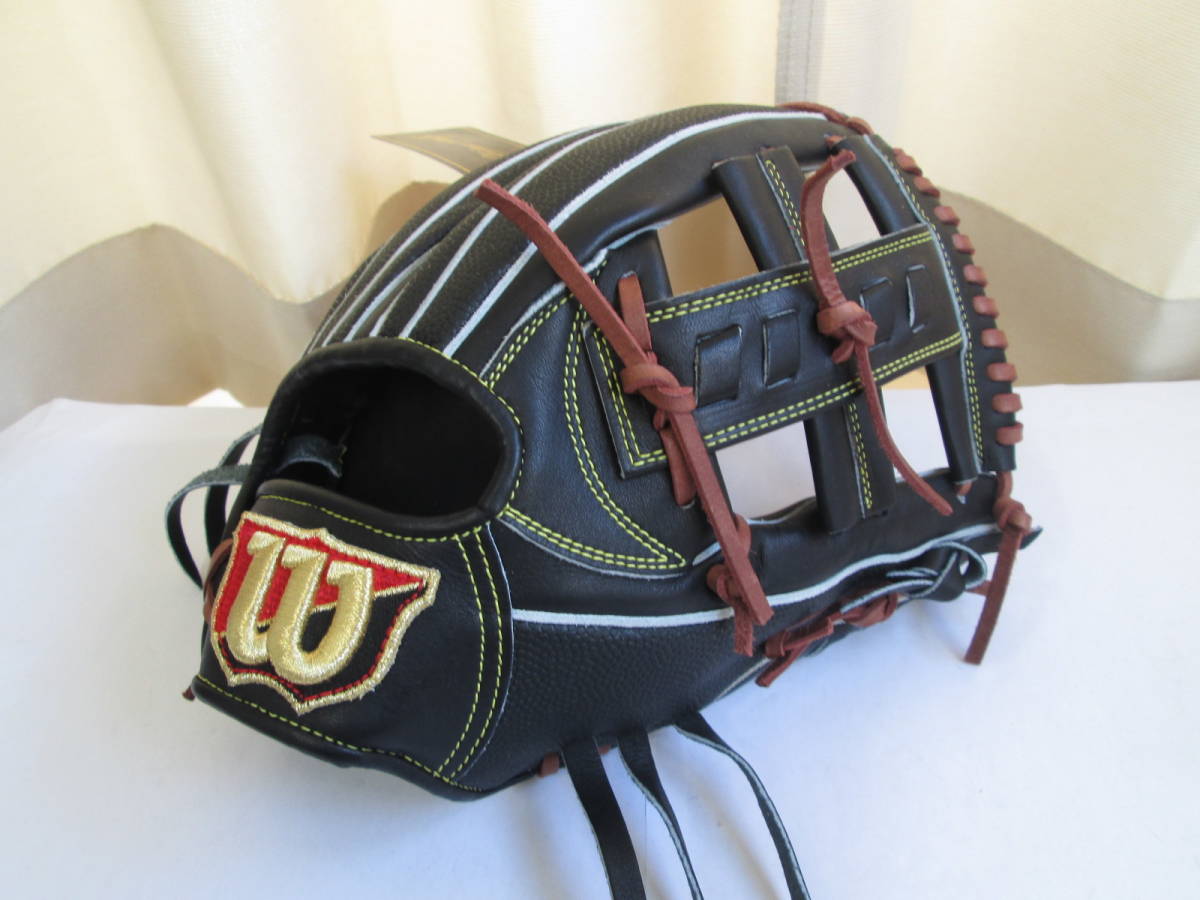 ● 新品 ウイルソン Wilson Staff 硬式野球 内野手用 11.5インチ WBW101056 グラブ サイズL ブラックSS 日本製 ウィルソン 未使用 グローブ