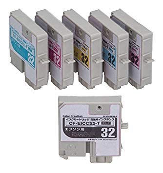 【vaps_2】Color Creation エプソン IC6CL32 互換 交換用タンク 6色パック CF-EIC6CL32-TS 送込_画像1