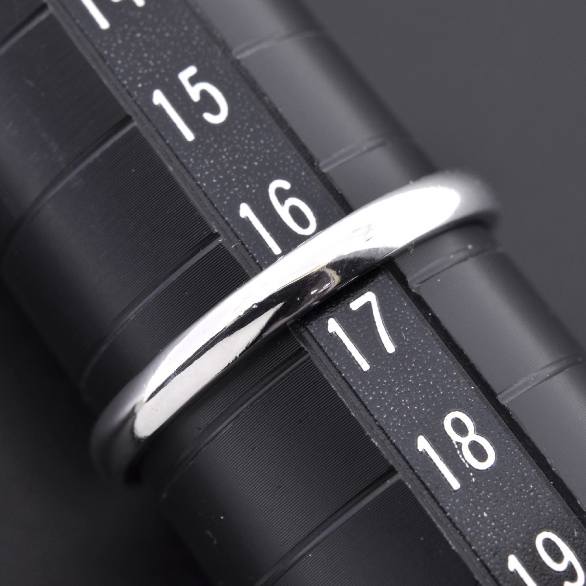 M2529【BSJBJ】Cartier カルティエ Pt950 ウェディング リング 幅2.5mm #57 プラチナ 指輪 クラシックの画像5