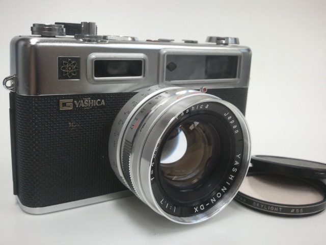 ☆r☆【写真・レトロカメラ】ヤシカ エレクトロ35 フィルムカメラ YASHICA ELECTRO35 f=45mm 1:1.7 ☆の画像1