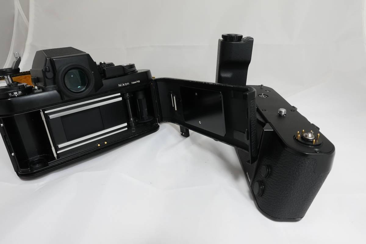 ★☆美品 Nikon F3 HP MD-4 モータードライブ付　ニコン フィルムカメラ ボディ Motor Drive #360☆★_画像9