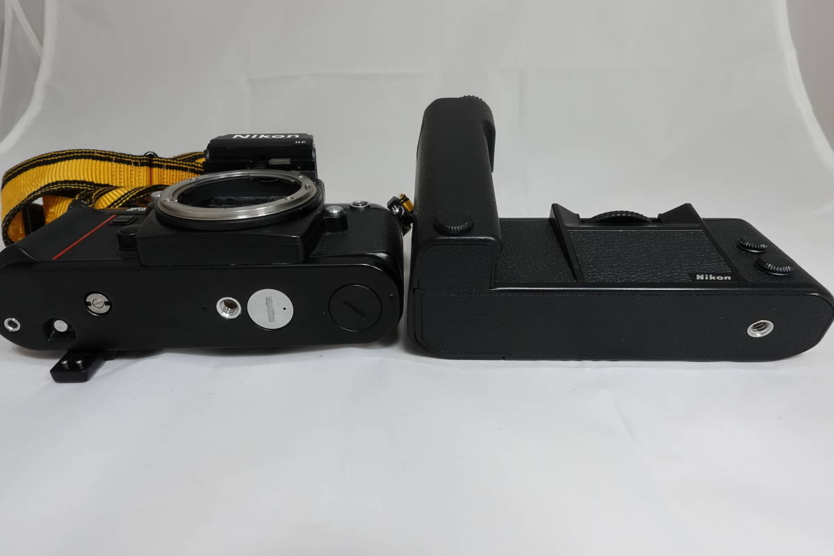 ★☆美品 Nikon F3 HP MD-4 モータードライブ付　ニコン フィルムカメラ ボディ Motor Drive #360☆★_画像10