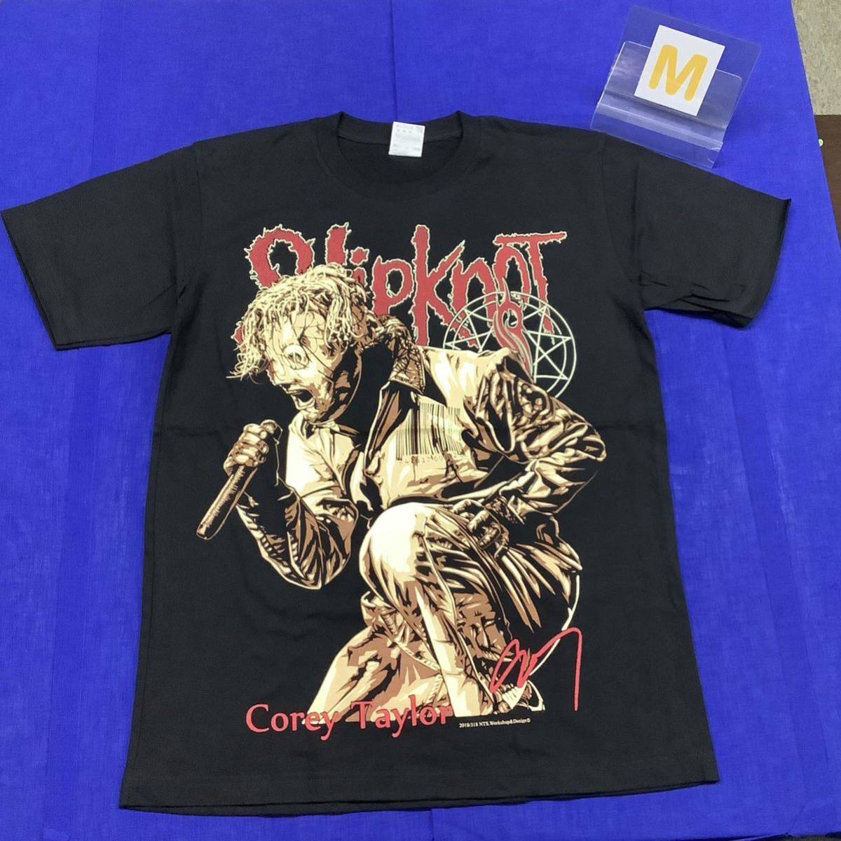 SR2A1. バンドデザインTシャツ　Mサイズ　SlipknoT ⑩ スリップノット　Corey Taylor コリィテイラー