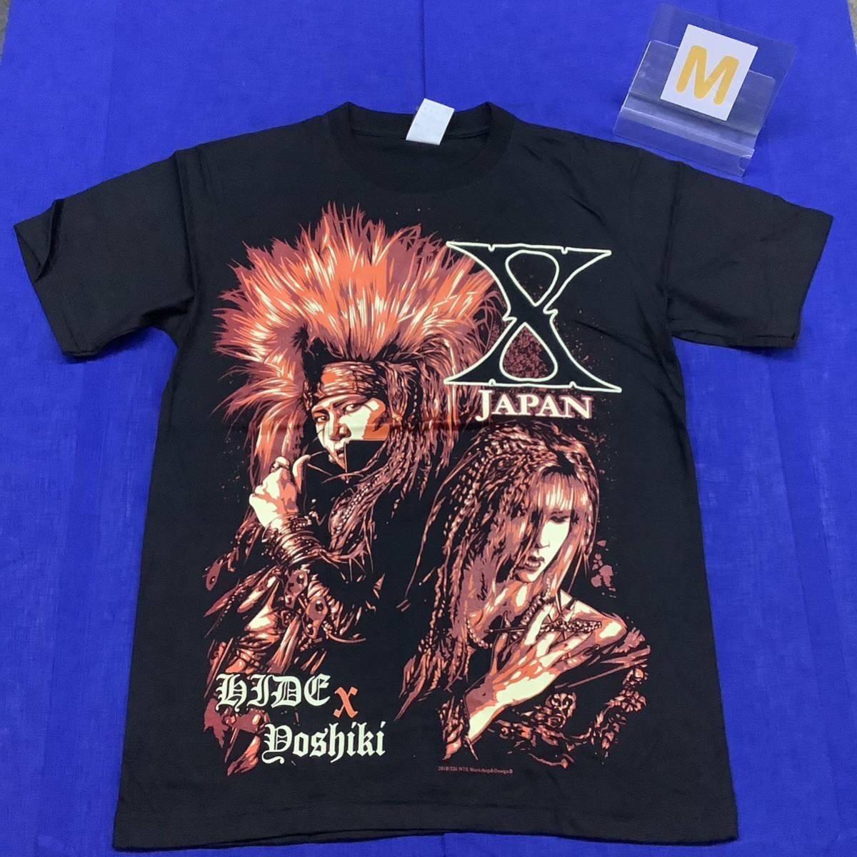 SR2A1. バンドデザインTシャツ　Mサイズ　X JAPAN ③ Xジャパン　yoshiki HIDE_画像1