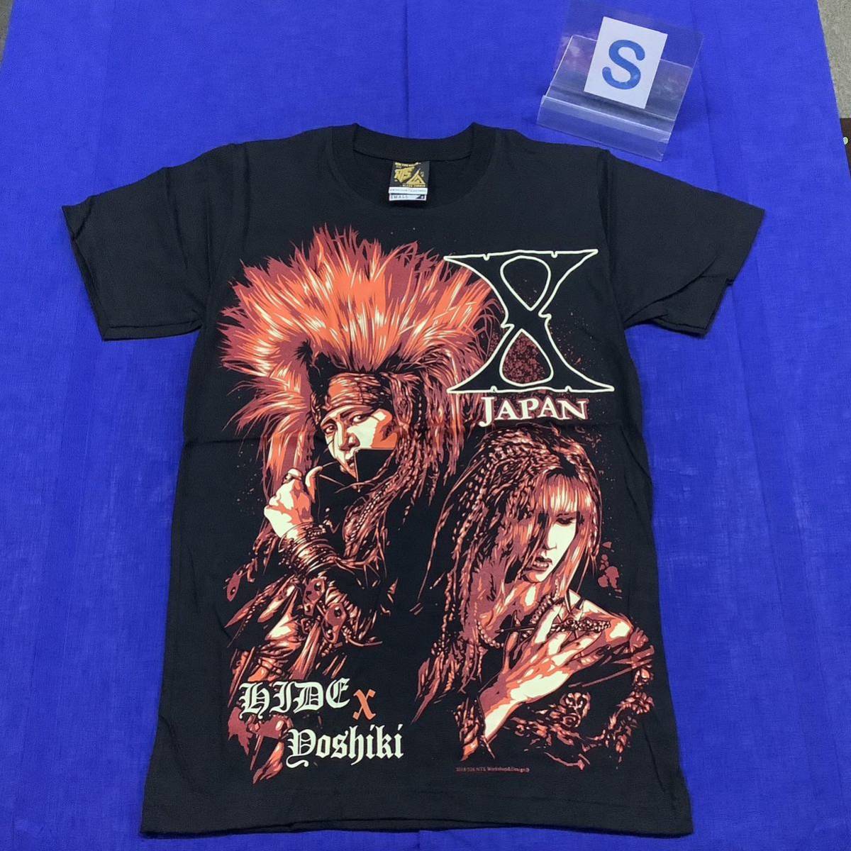 SR2A3. バンドTシャツ Sサイズ　X JAPAN ③ Xジャパン　yoshiki HIDE_画像1