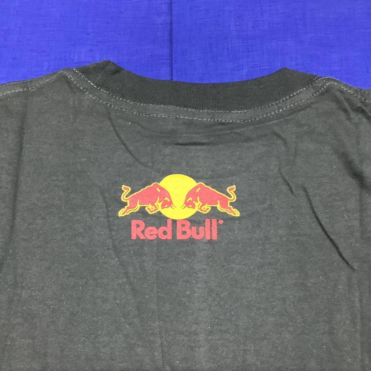 SR10C3. デザインTシャツ XLサイズ　墨黒　RED BULL レッドブル 半袖 プリントTシャツ_画像8