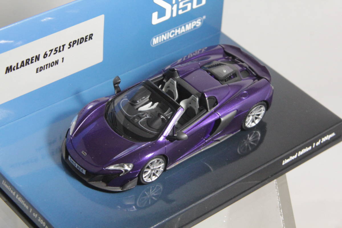 MINICHAMPS 1/43 マクラーレン 675LT スパイダー Orion Purple_画像3