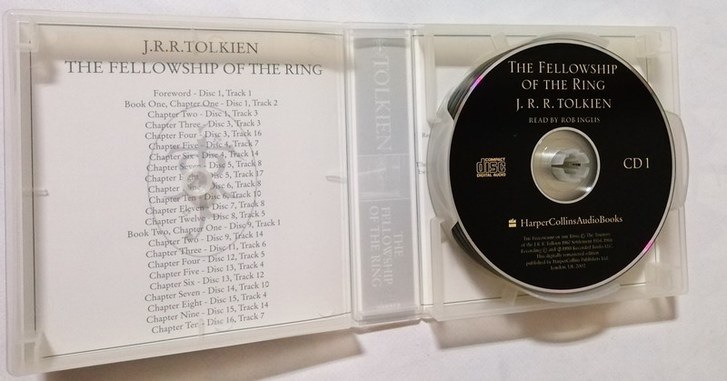 中古朗読CD16枚組　Tolkien, J. R. R.『 The Lord of the Rings : Part One: the Fellowship of the Ring 』English オーディオCD_画像4