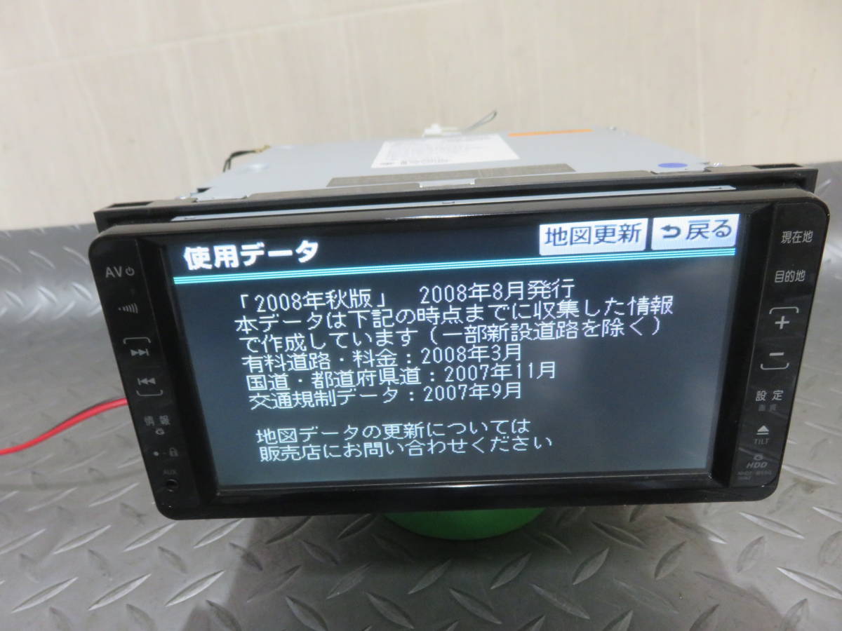 格安/完動品保証付/W3810/Bluetooth内蔵TVワンセグ/トヨタダイハツ純正HDDナビ NHDT-W58G/テレビOK/SD/AUX/CD DVD再生 カーナビ_画像2