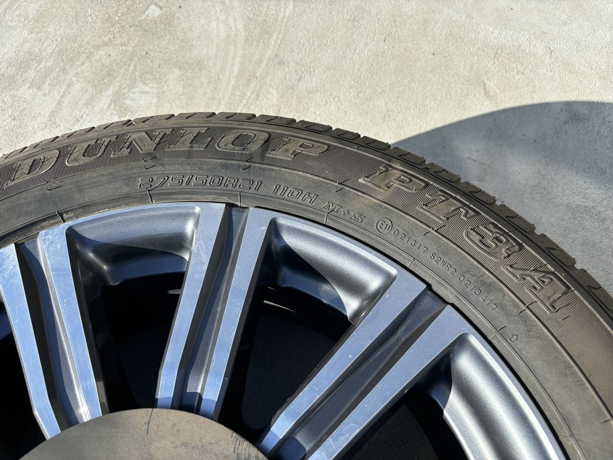 レクサス LX570 21インチ 8.5J +54 スペアタイヤ 1本 PCD150 5穴 275/50R21 タイヤホイール_画像2