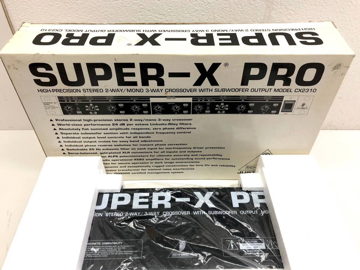 241-29　SUPER-X PRO CX2310 ベリンガー チャンネルデバイダー【新品開封品】_画像6