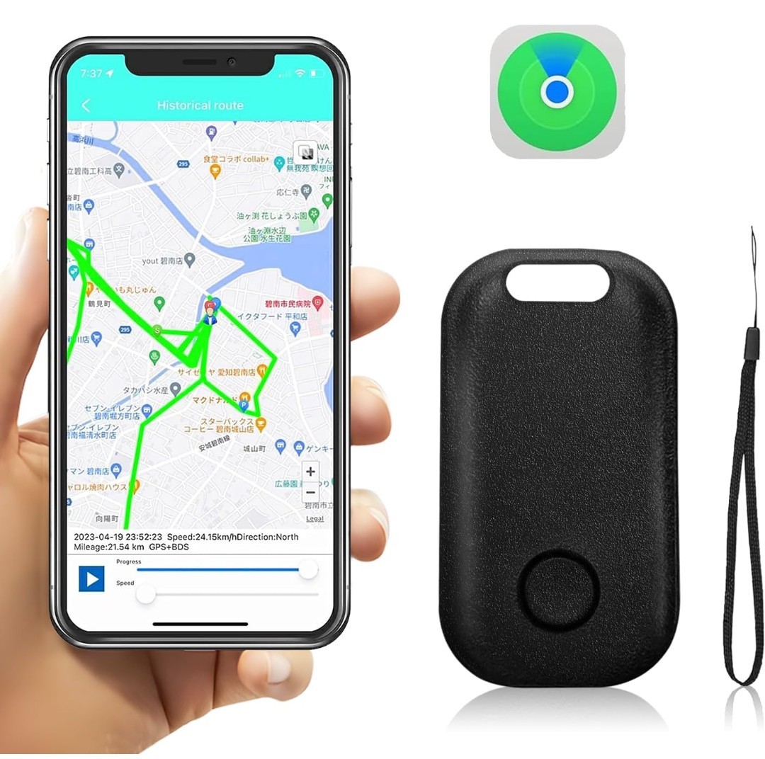 y012919fm 小型 スマートトラッカー 防水 GPS発信機 紛失防止 タグ スマートタグ 電池交換 可能 _画像1