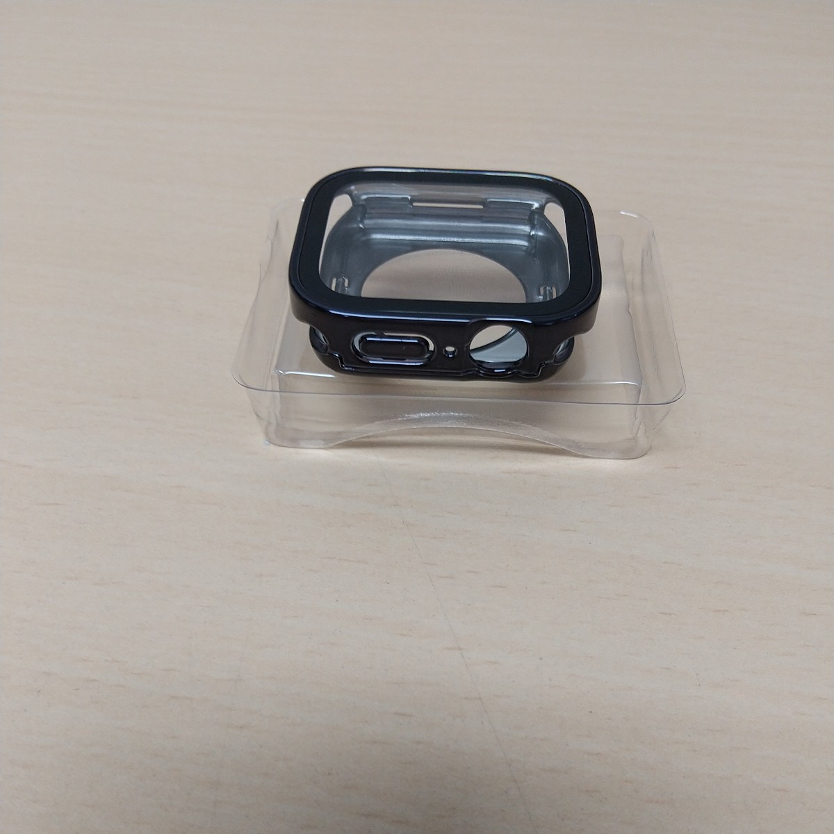 y012929fm CABOBE Apple Watch ケース3D 直角エッジ デザイン 耐衝撃 光沢 ケース PC フレーム45㎜ ブラック_画像7