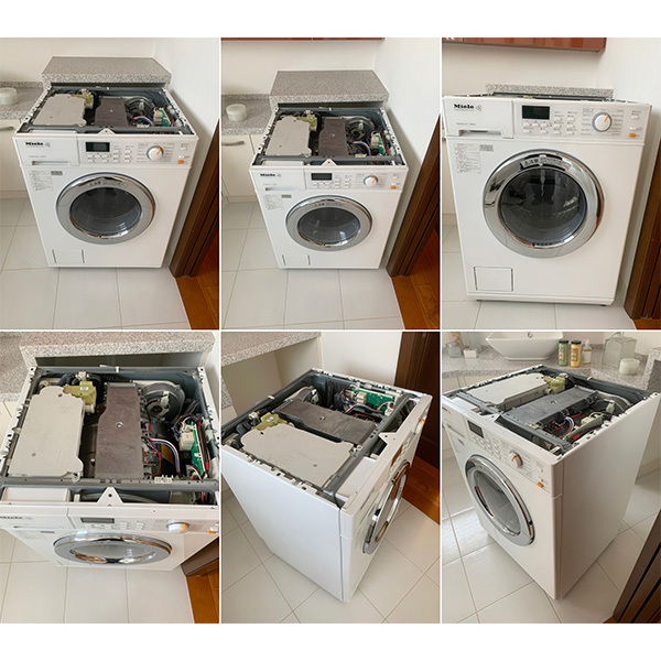 ■EM304A/モデルルーム展示未使用品/Miele/ミーレ/ビルトインタイプ全自動洗濯乾燥機/WT2670/白/ホワイト/単相200V_画像2
