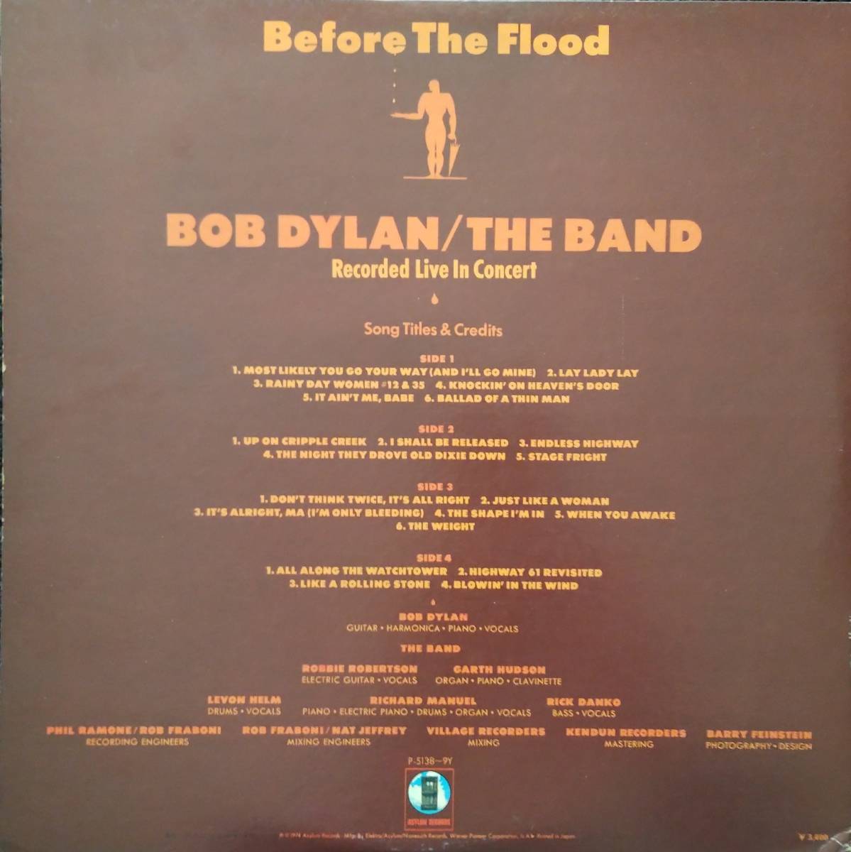 The Band/Bob Dylan　　Before the Blood　ザ・バンド　ボブ・ディラン　偉大なる復活　日本盤　２枚組_画像2