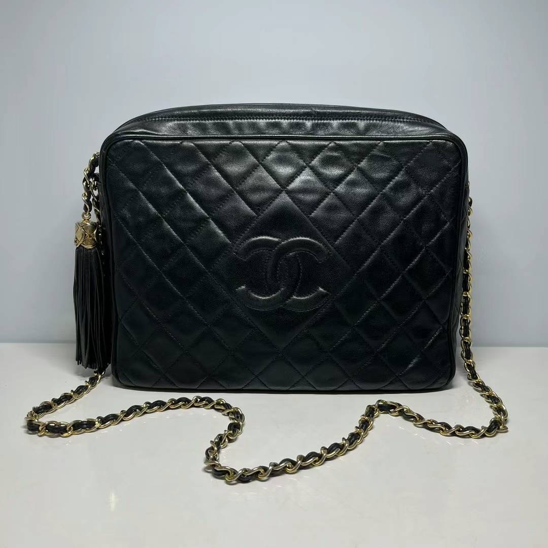 CHANEL　ココマーク フリンジ チェーン ショルダーバッグ_画像1