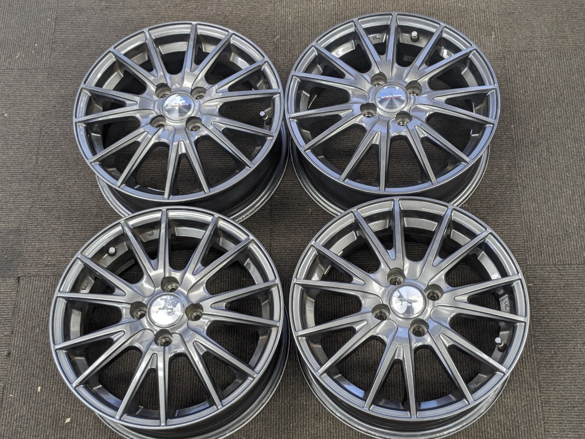 weds VELVA SPORT ウェッズ　ヴェルバスポルト15in×5.5J PCD:100mm 4穴 インセット＋42mm ホイールのみ4本_画像1