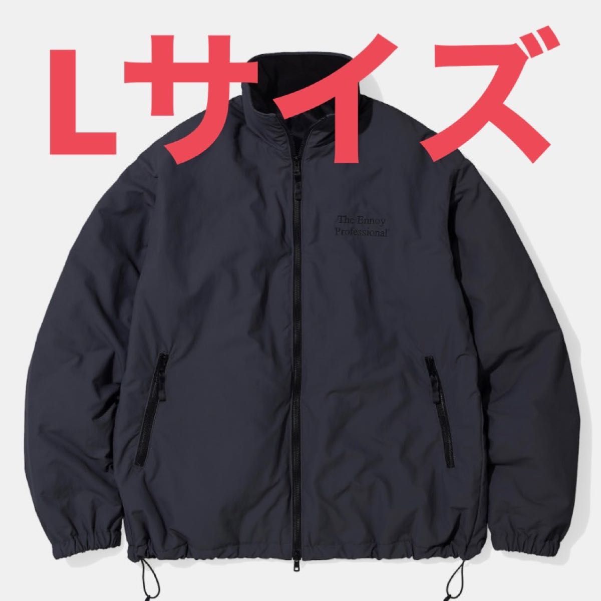 ENNOY スタイリスト私物 NYLON PADDED JACKET (Triple Black) L エンノイ シャカシャカ