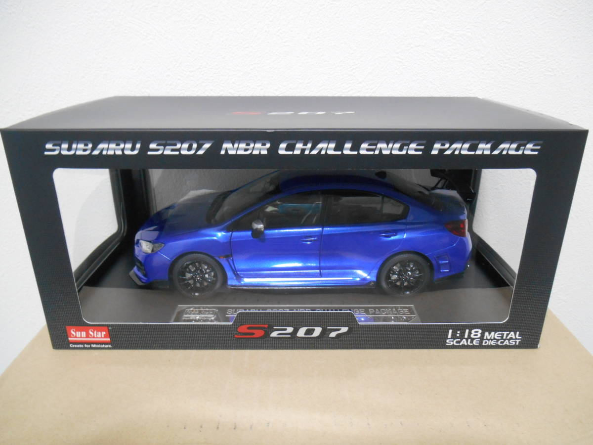 ★希少★サンスター SunStar★1/18 スバル SUBARU WRX STI S207 NBR CHALLENGE PACKAGE チャレンジ パッケージ (ブルー)★開閉機構あり★_画像10