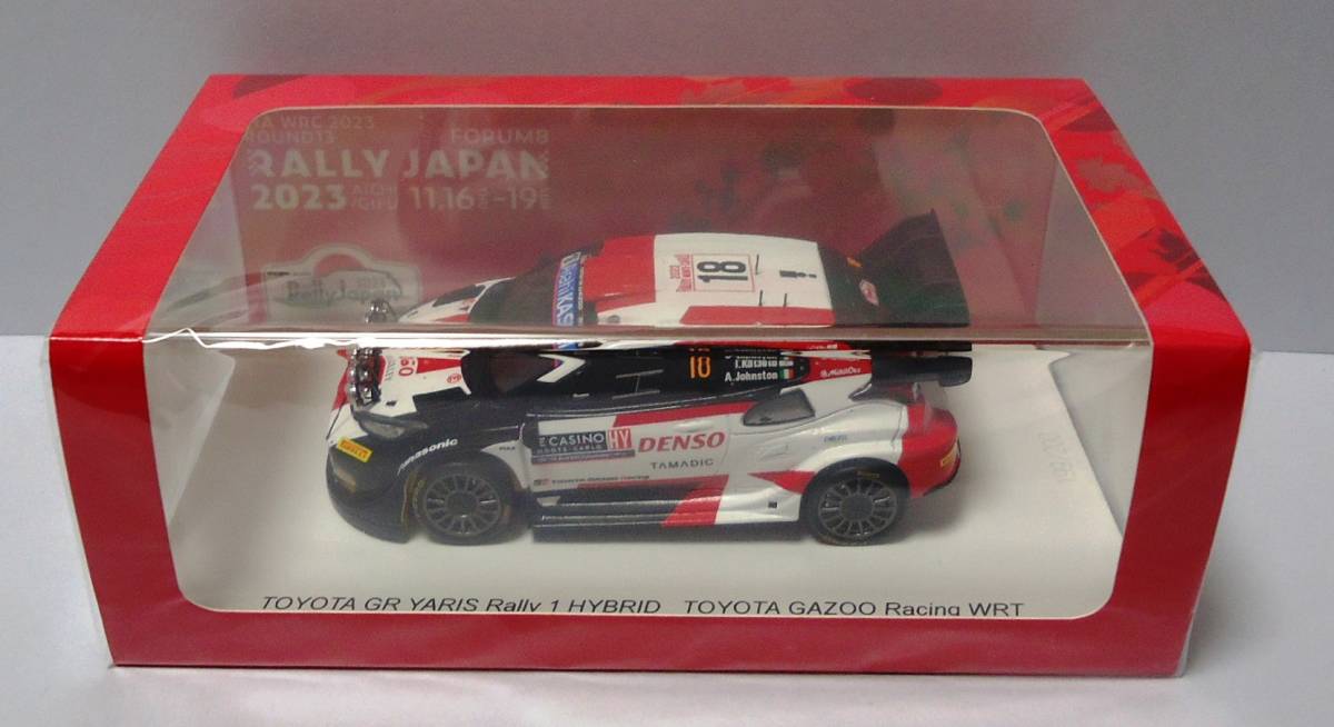 【200台限定 Rally Japan 記念パッケージ】1/43 トヨタ ヤリス WRC #18 2023 モンテカルロ 勝田貴元 ライトポッド仕様 ラリージャパンの画像2