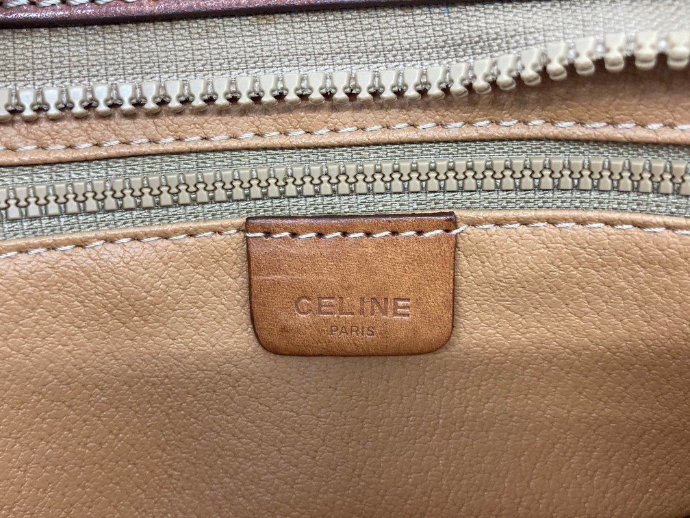 CELINE セリーヌ セカンドバッグ マカダム ブラウン系【BLBC4055】_画像7