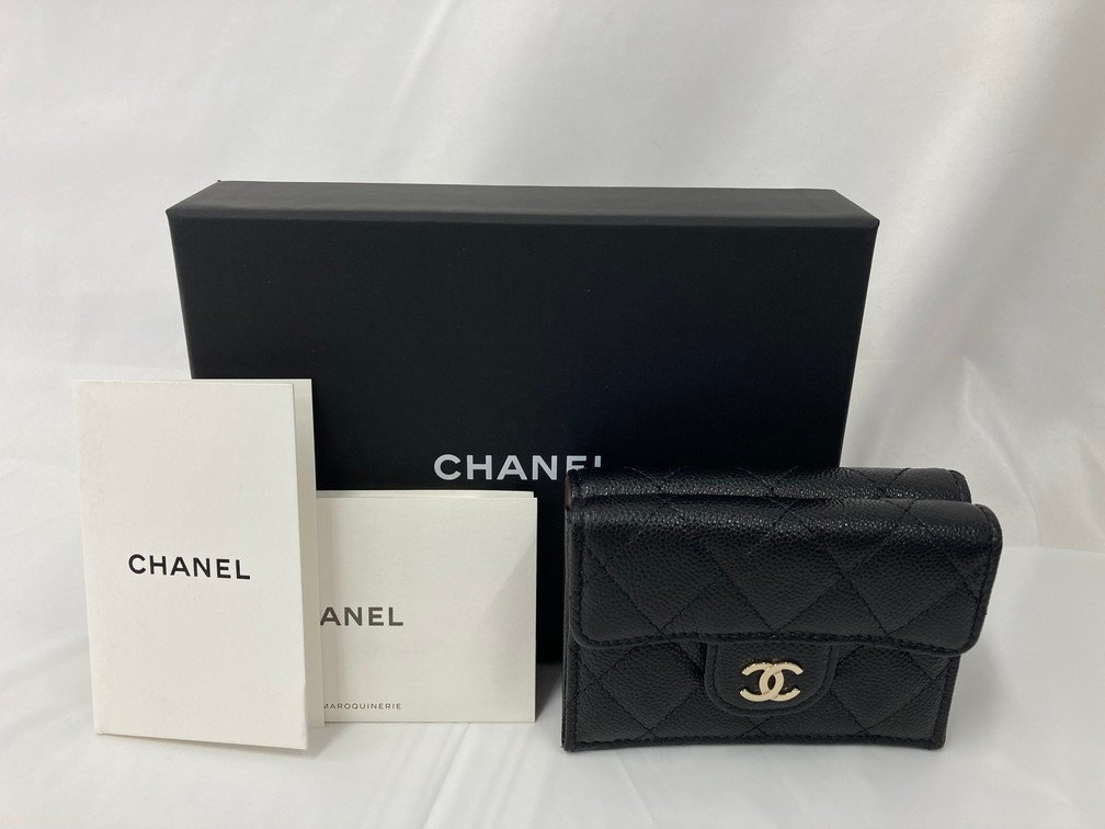 CHANEL シャネル　財布 マトラッセ LK27LL80　箱・ギャランティカードあり【CAAR1010】_画像9