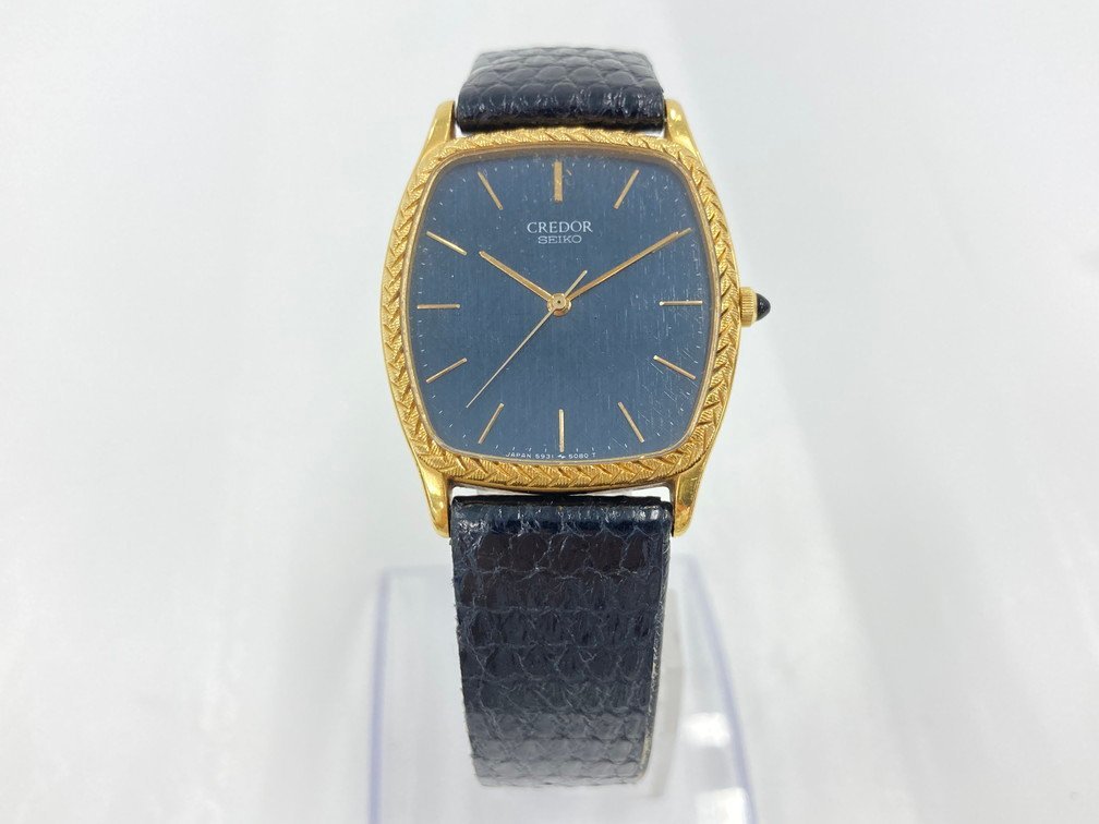 SEIKO　セイコー　腕時計　クレドール　クォーツ　5931-5100　18K刻印　総重量32.6g　不動品【CABB3087】_画像2