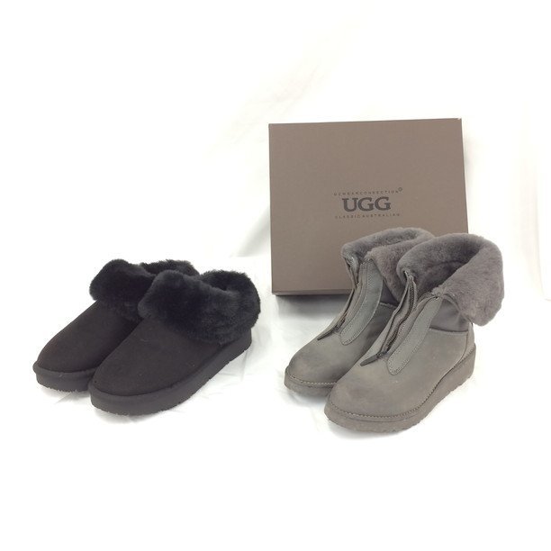 UGG ブーツ　OB274 GRAY　サイズ24.5cm /ムートンブーツ サイズXL　2点　おまとめ【BLBB5049】_画像1