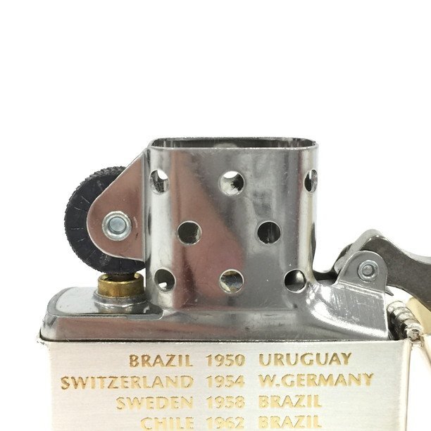 ZIPPO ジッポ ライター 銀色 2002年ワールドカップ 箱付き【BLBC3022】_画像6