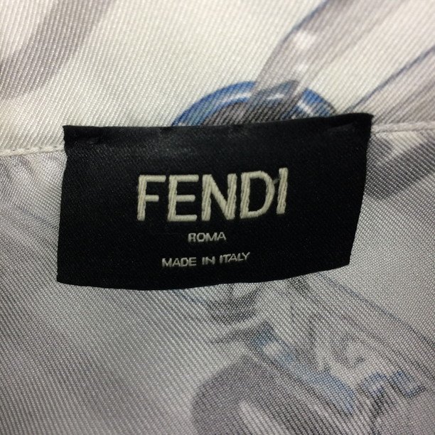 FENDI フェンディ カッターシャツ ワイシャツ 長袖 メンズ FS0585 AL2M ホワイト【CAAH5043】_画像4