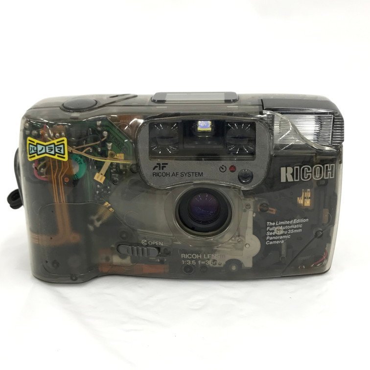 RICHO リコー スケルトン FF-9SD Limited 1:3.5 35mm コンパクトカメラ ケース付【CAAS3048】_画像1
