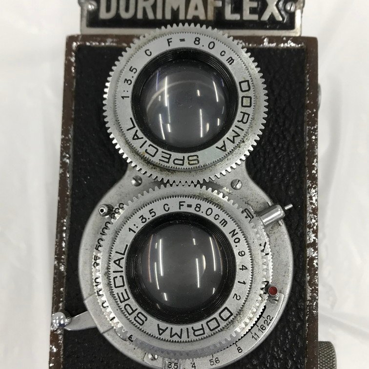 DORIMAFLEX ドリマフレックス 1:3.5 F=8.0cm二眼レフカメラ アンティーク ケース付き【CAAS3004】_画像8