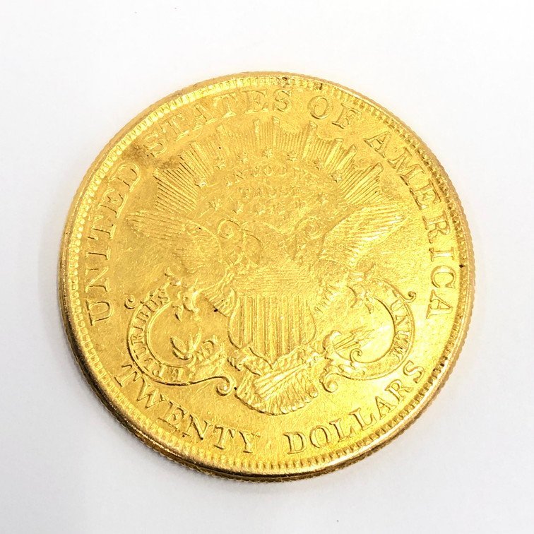 K21.6　アメリカ　リバティヘッド　20ドル金貨　1904　総重量33.4g【CAAX6017】_画像1