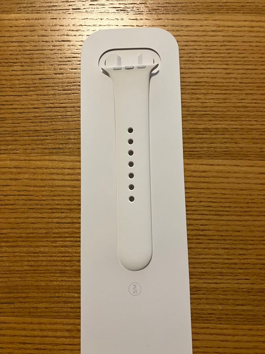 【Apple純正】Apple Watch スポーツバンド ホワイト S/M 片側 42mm 44 45mm互換