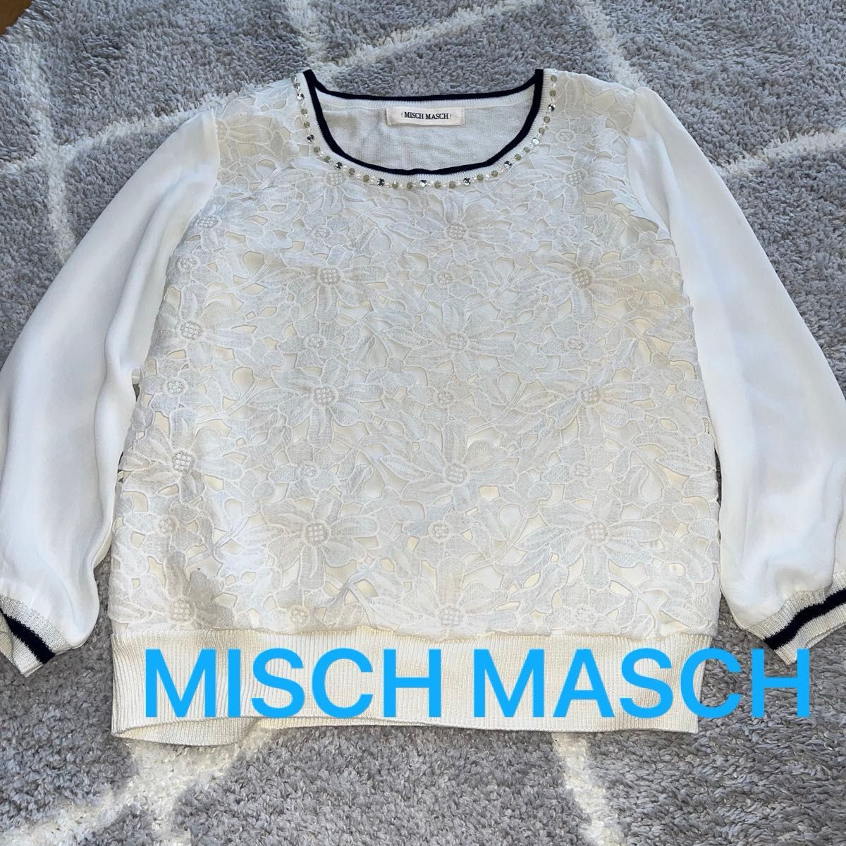 MISCH MASCH袖シースルーニット