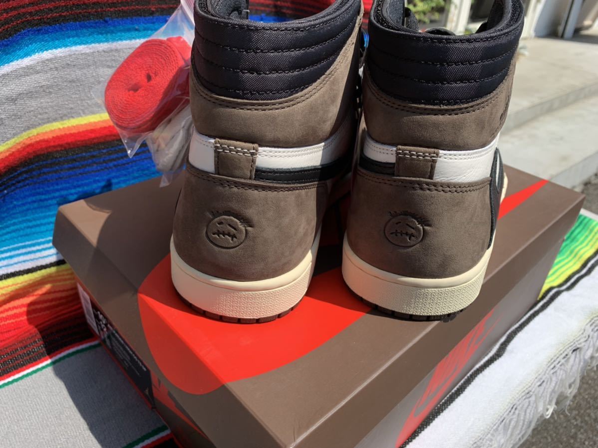 正規品 新品 28.5cm NIKE AIR JORDAN 1 × TRAVIS SCOTT ナイキエアジョーダン1 HIGH OG TS SP 送料900円 トラヴィススコット ナイキ_画像8