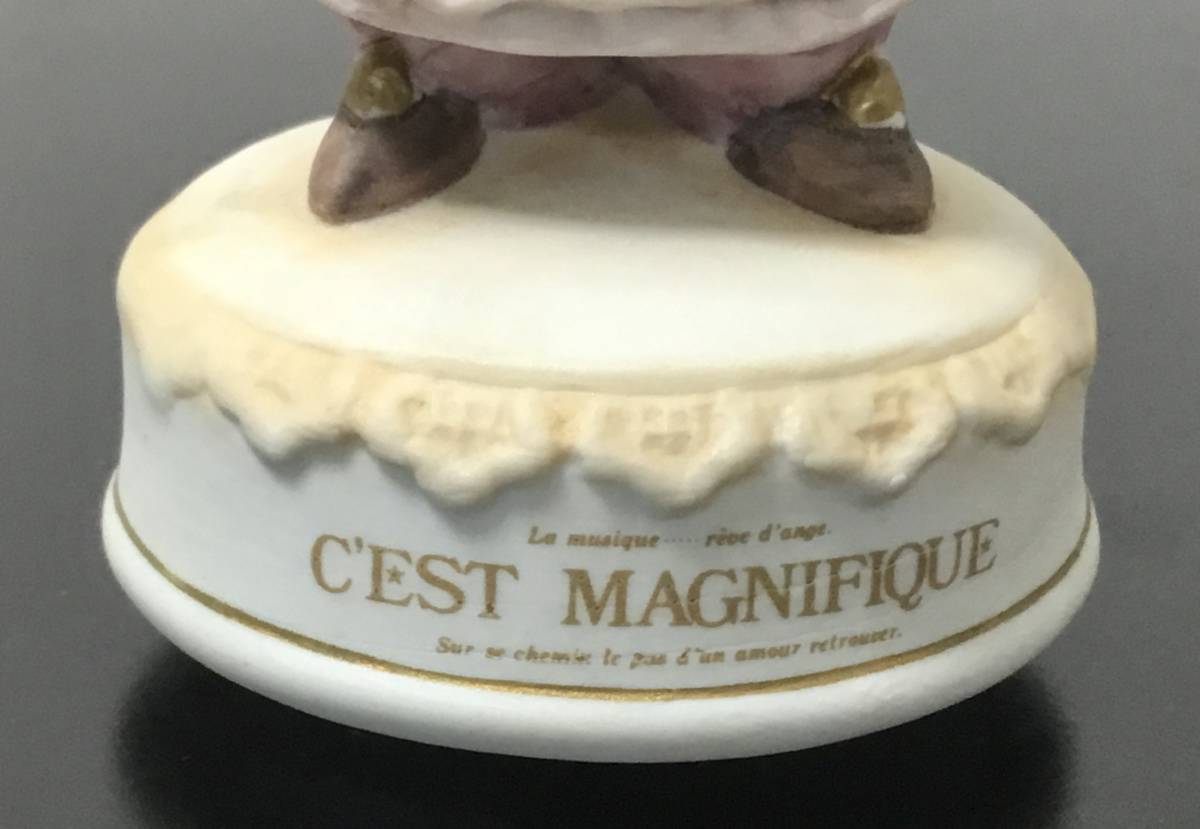 【ピエロ】H11cm『 ピエロドール・オルゴール C'EST MAGNIFIQUE 』置物／インテリア PIERROT 個人出品 _画像2