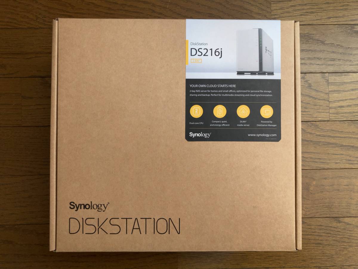 Synology DISKSTATION NAS DS216J HDD無し　中古_画像1