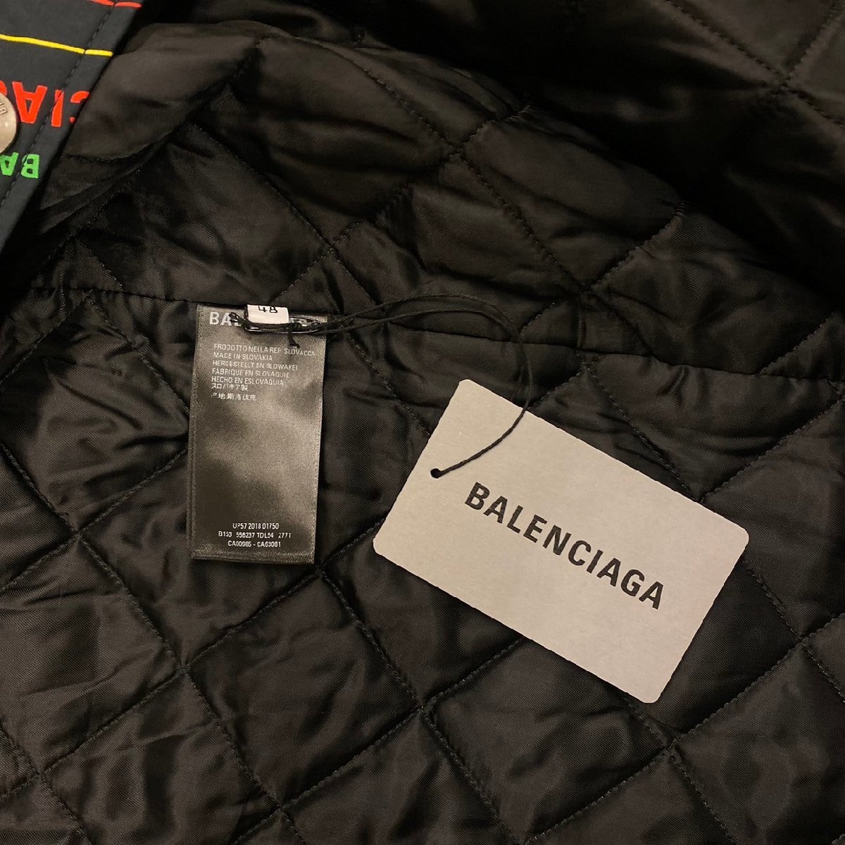 ☆BALENCIAGA バレンシアガ☆19SS 中綿 半袖ジャケット 556237 TDL54 ※タグ有_画像8