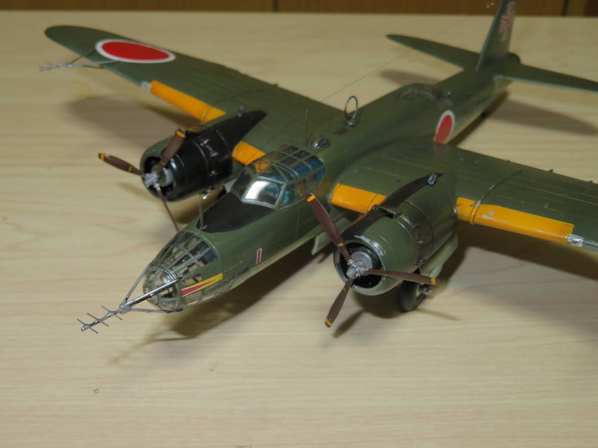 ◆ハセガワ：1/72 日本陸軍 中島 百式重爆撃機 呑龍Ⅱ型丙 電波警戒機装備型　完成品　_画像5