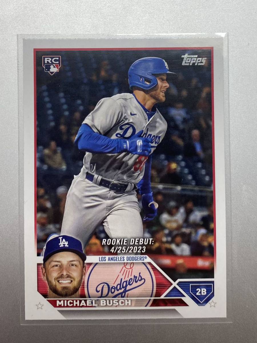 RC！ デビュー番！ Michael Busch 2023 topps update ロサンゼルス・ドジャース ルーキーカード_画像1