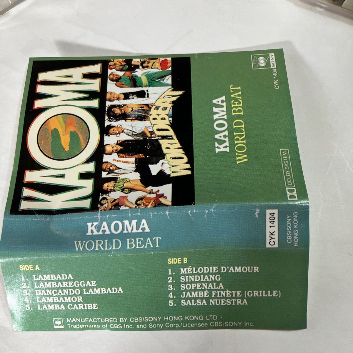 ミュージックカセットテープ　KAOMA / WORLD BEAT 全10曲　美品_画像6