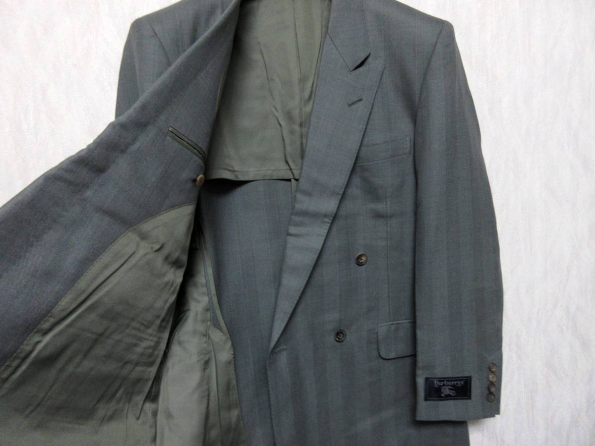  beautiful goods Burberry zBurberrys tailored jacket blaser green group wool 92-80-170A5 higashi 6971