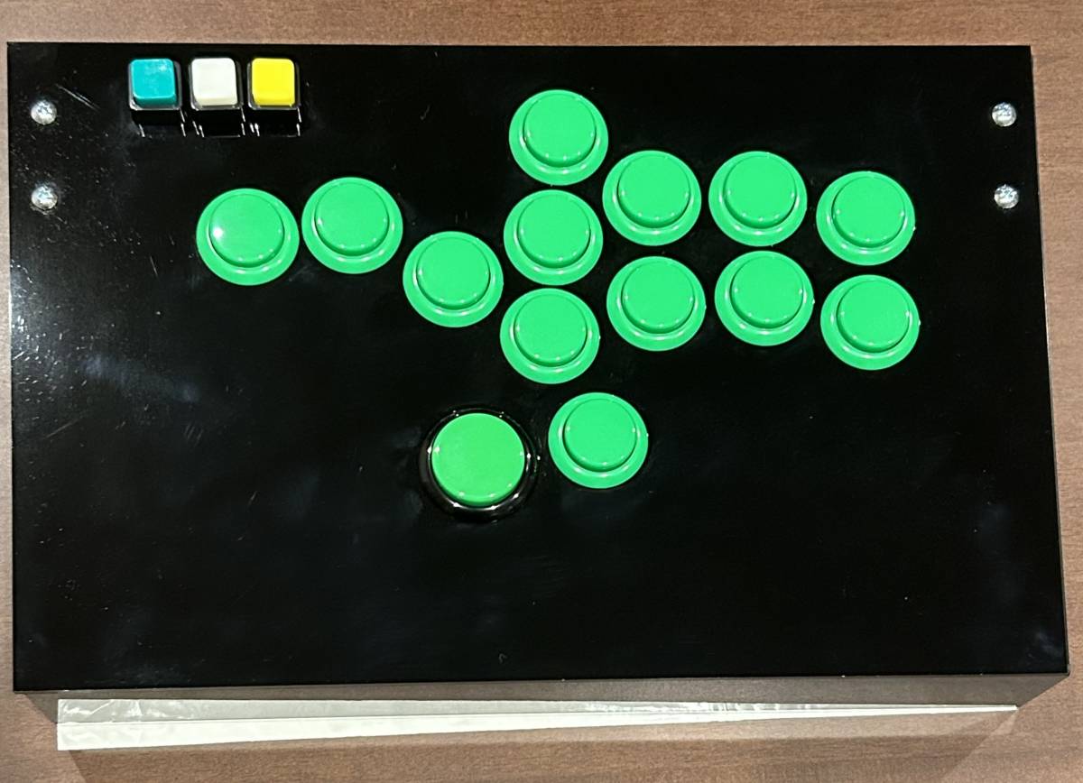 レバーレスコントローラー　緑ボタン　格ゲー　SF6　自作