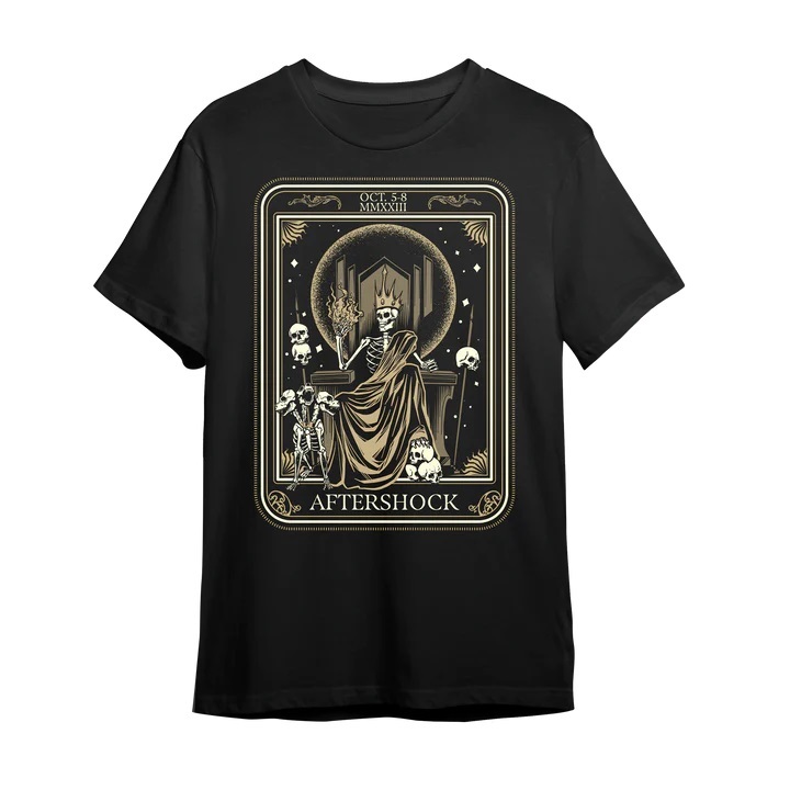 新品未開封 BABYMETAL 出演フェス公式Ｔシャツ Aftershock 2023 Hades Tee Lサイズ バックプリント有 フェスT ベビーメタル ベビメタ_画像1