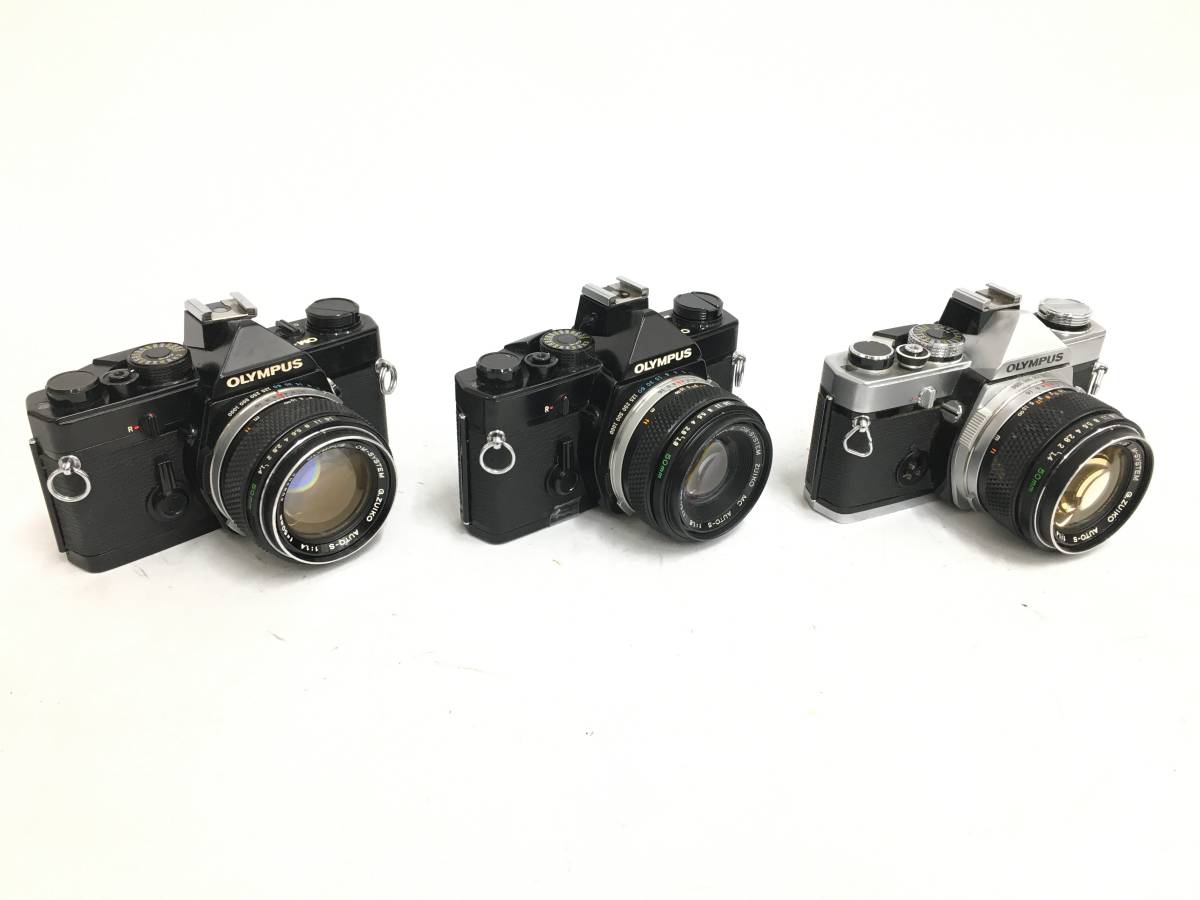 ☆ OLYMPUSまとめ 1 ☆ OM-1 ×4 + OM-1N + M-1 + OM-SYSTEM G.ZUIKO AUTO-S 1:1.4 f-50mm ×2 他レンズ5本 オリンパス フィルム一眼カメラ_画像6