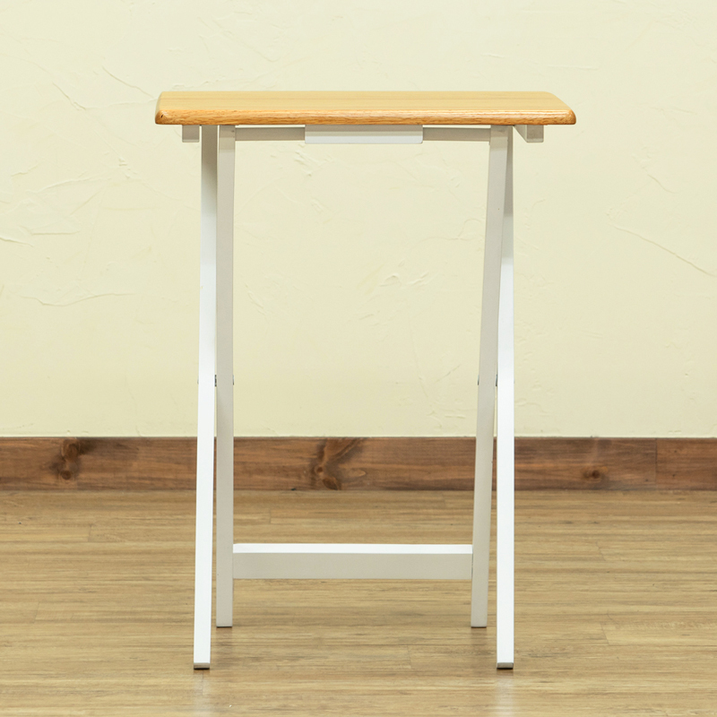  складной стол 48cm ширина из дерева прямоугольный компактный прикроватный прикроватный стол IS-01 натуральный белый (NAWH)