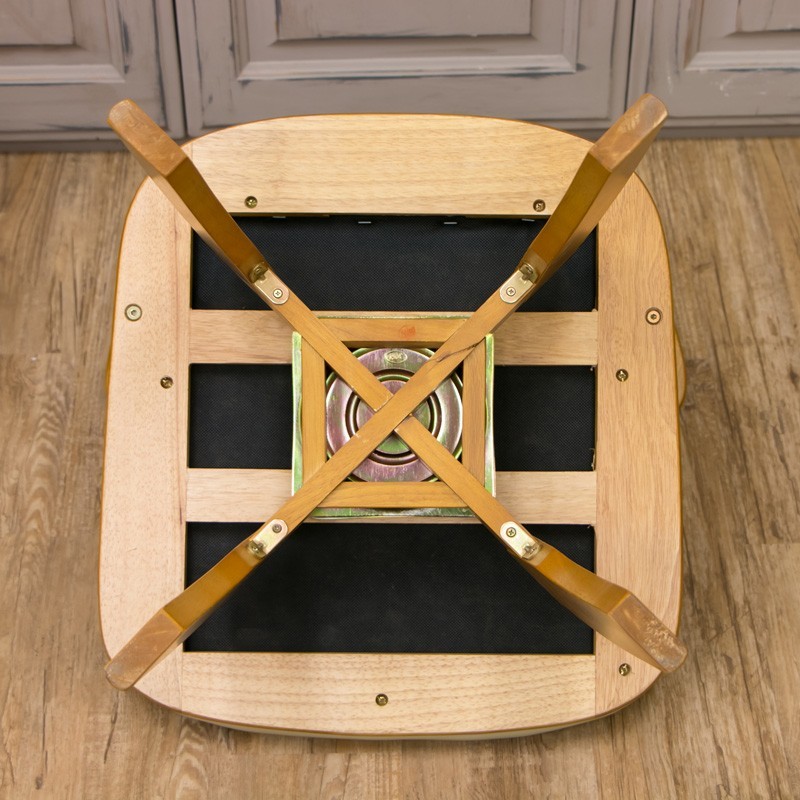 ダイニングチェア 2脚セット 肘掛付き 回転式 椅子 木製 合成皮革 PVCレザー イス BH-06 ライトブラウン(LBR)_画像8