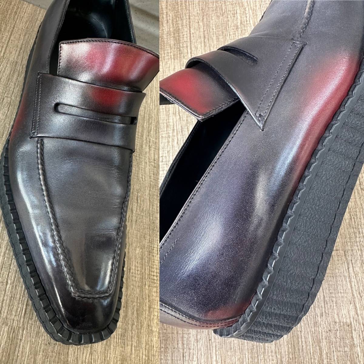  специальный заказ 50 десять тысяч BERLUTI ANDY Berluti Anne ti Loafer градация крипер подошва толщина низ Chris Van пепел период ограниченный товар 