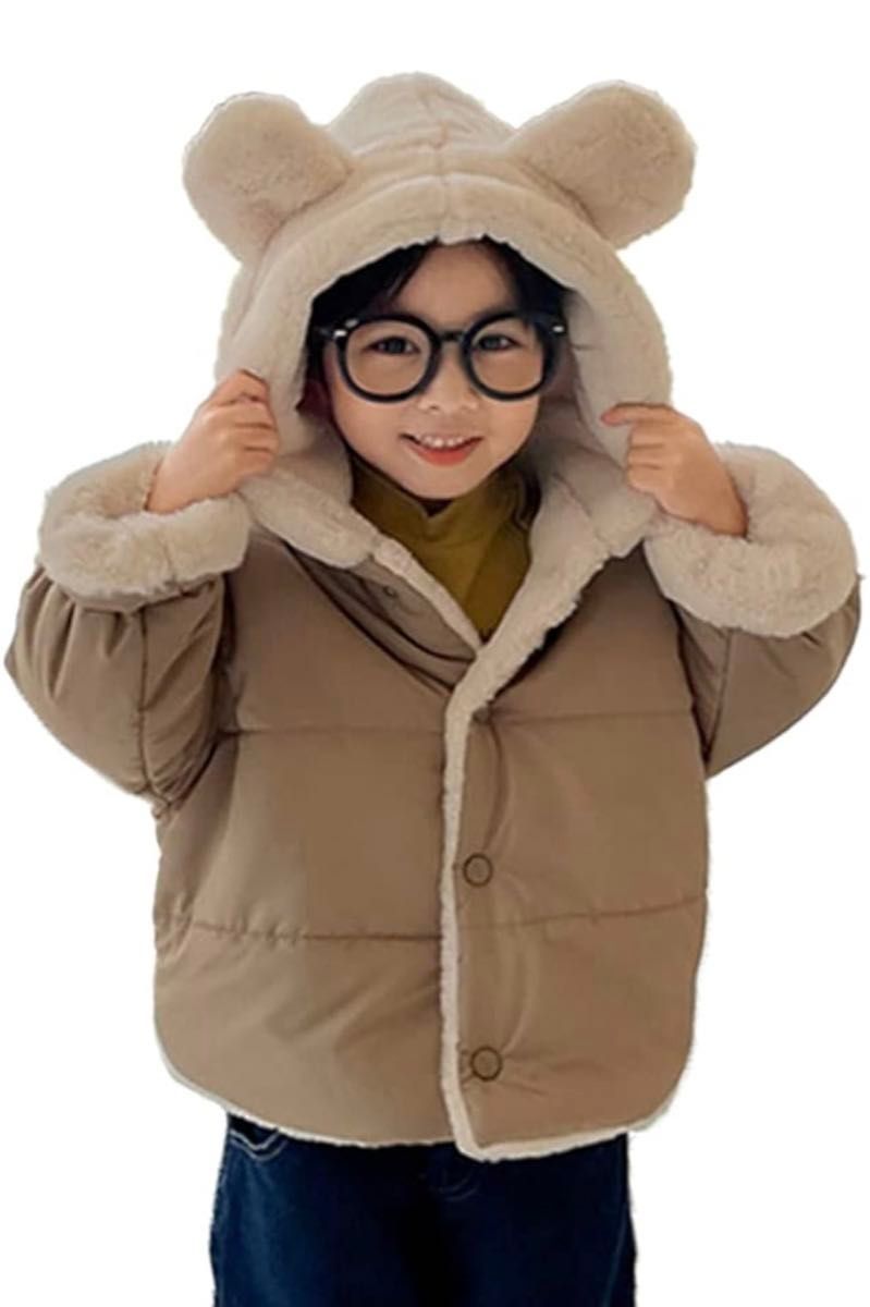 【お値下げ歓迎】ベビー服 子供服 コート 冬 ジャケット フード付き くま耳